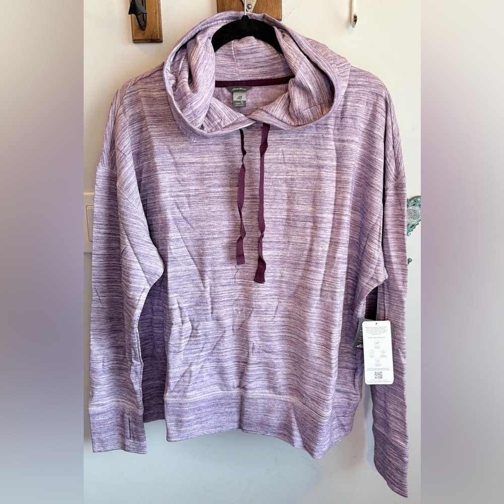 NWT Eddie Bauer Lavender and Plum Hoodie